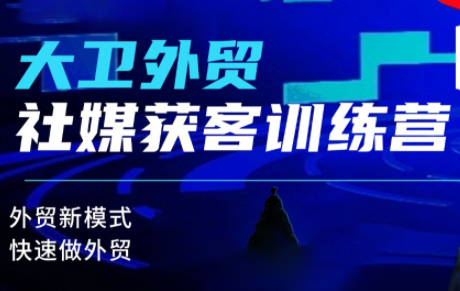 大卫老师·外贸社媒获客独家训练营(更新10月)-创富笔记