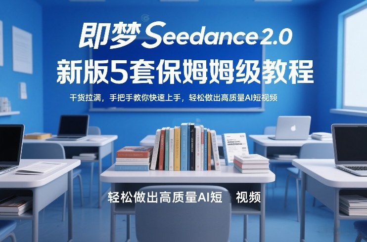 即梦Seedance2.0新版5套保姆级教程，干货拉满，手把手教你快速上手，轻松做出高质量AI短视频-创富笔记