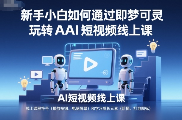 新手小白如何通过即梦可灵玩转AI短视频线上课-创富笔记