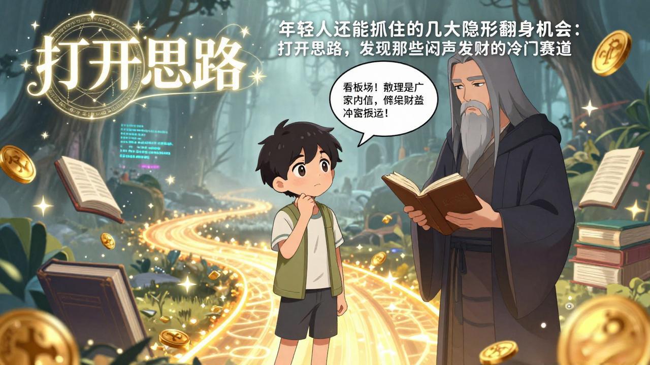 付费文1+2：年轻人还能抓住的几大隐形翻身机会：打开思路，发现那些闷声发财的冷门赛道-创富笔记