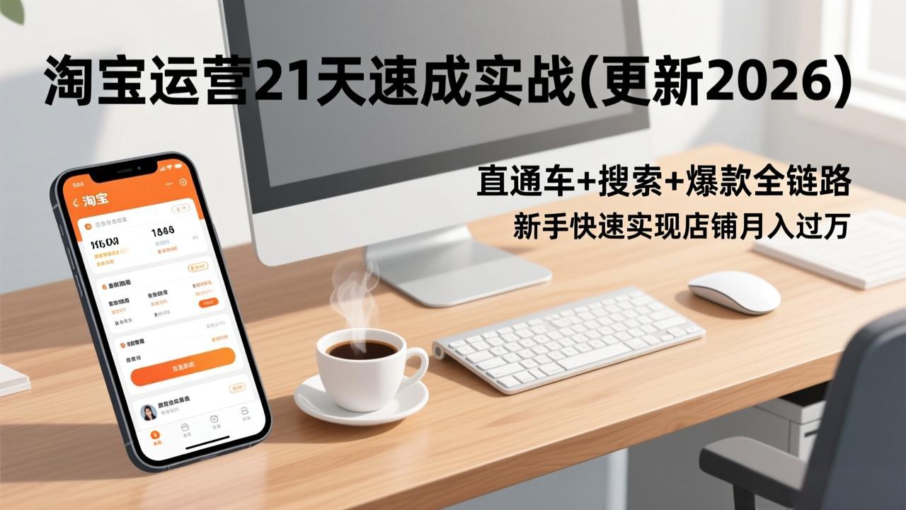 淘宝运营21天速成实战(更新2026-创富笔记