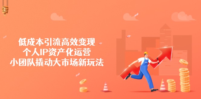 低成本引流高效变现，个人IP资产化运营，小团队撬动大市场新玩法-创富笔记