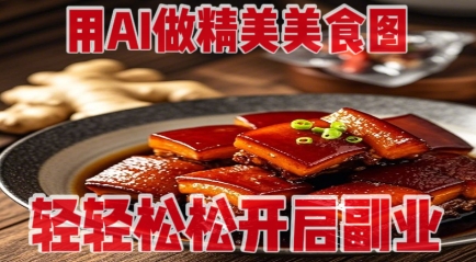 用AI做精美美食图，无需专业设备拍摄，轻轻松松开启副业-创富笔记