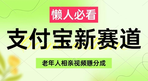 支付宝新赛道，利用老年人相亲视频，挣分成收益，轻松月入过W，操作简单-创富笔记