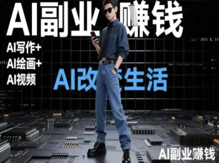 AI改变生活(Ai写作+AI绘画+Ai视频)，AI副业挣钱-创富笔记