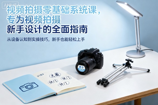 视频拍摄零基础系统课,专为视频拍摄新手设计的全面指南-创富笔记