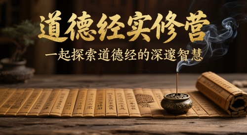 道德经实修营，一起探索道德经的深邃智慧-创富笔记