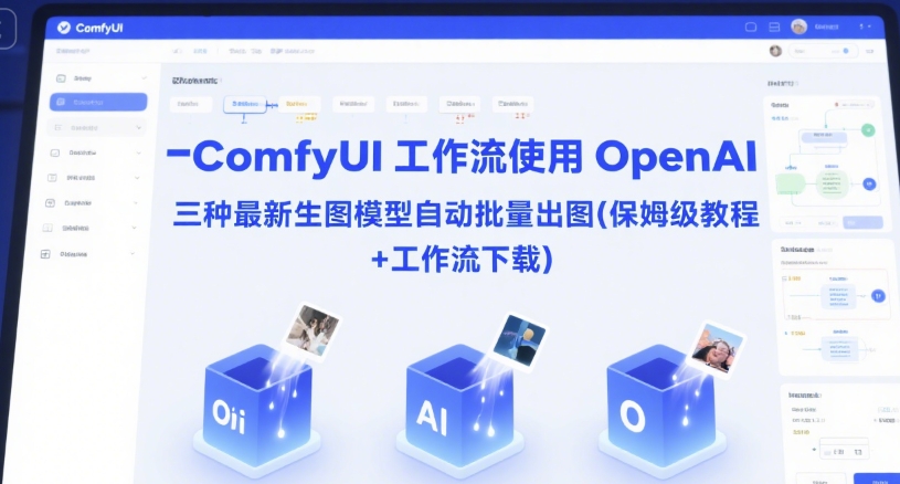 ComfyUI 工作流使用 OpenAI 三种最新生图模型自动批量出图(保姆级教程+工作流下载)-创富笔记