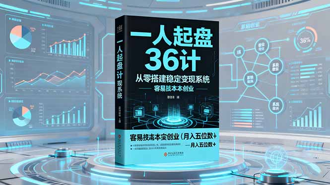 一人起盘36计：从零搭建稳定变现系统，实现低成本创业，月入五位数+-创富笔记