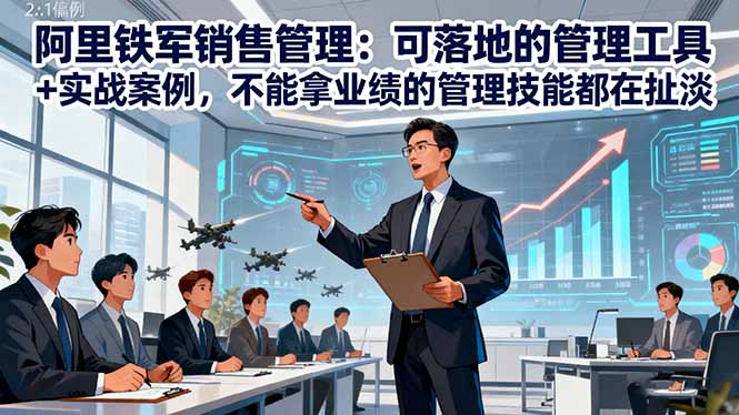 阿里铁军销售管理：可落地的管理工具+实战案例，不能拿业绩的管理都在扯淡-创富笔记