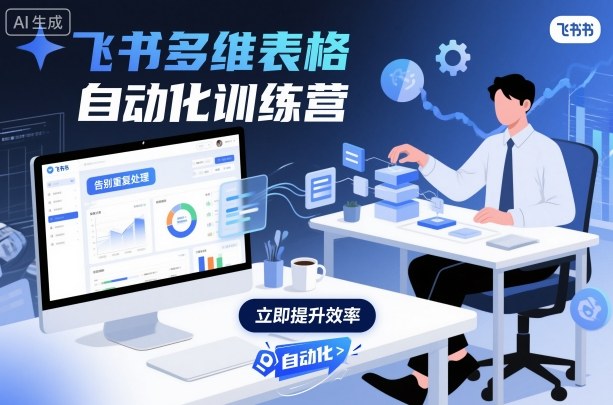 飞书多维表格自动化训练营,手把手教你告别重复处理,用多维表格开启高效办公新模式-创富笔记