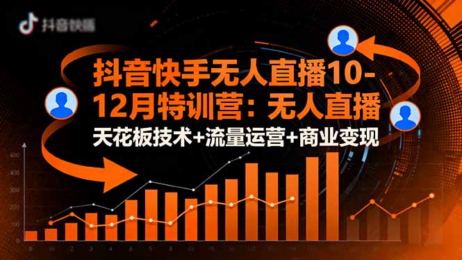 抖音快手无人直播10-12月特训营:无人直播天花板技术+流量运营+商业变现-创富笔记