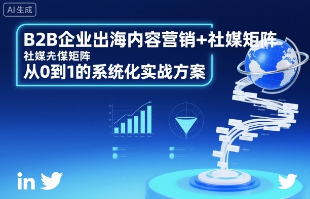 B2B企业出海内容营销+社媒矩阵,从0到1的系统化实战方案-创富笔记
