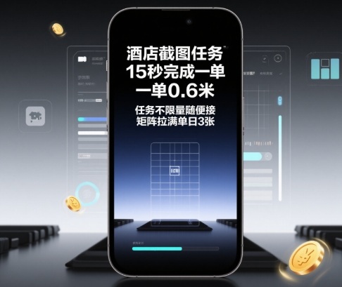 酒店截图任务,15秒完成一单,一单0.6米,任务不限量随便接,矩阵拉满单日3张【揭秘】-创富笔记