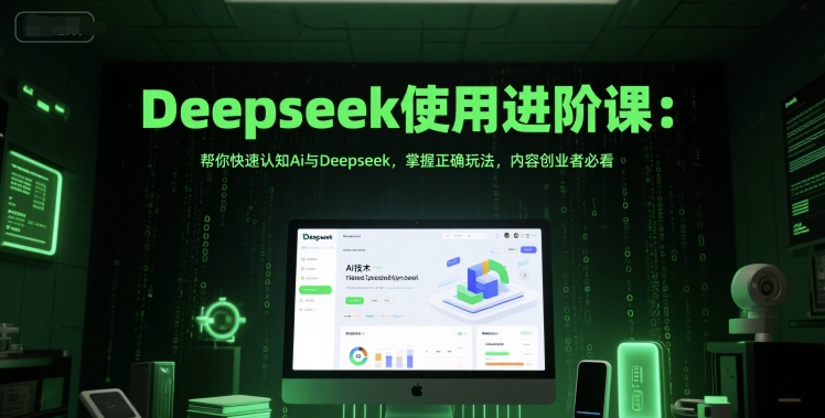 Deepseek使用进阶课：帮你快速认知Ai与Deepseek，掌握正确玩法，内容创业者必看-创富笔记