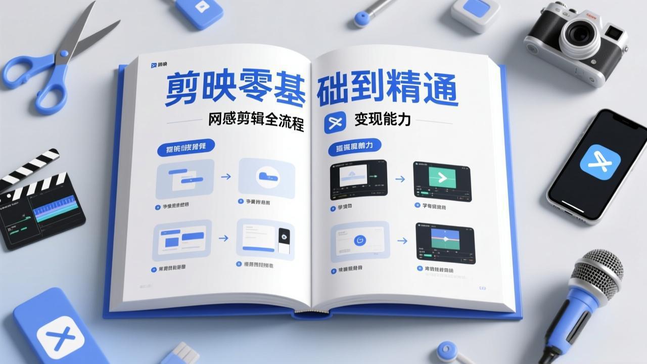 剪映零基础也能快速上手,从入门到精通掌握网感剪辑全流程,掌握能直接变现的剪辑能力-创富笔记