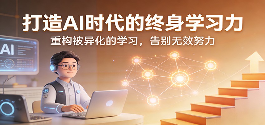 打造AI时代的终身学习力：重构被异化的学习，告别无效努力-创富笔记