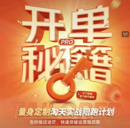 淘宝开单秘籍PRO,量身定制淘天实战陪跑计划,告别做店迷茫、快速突破运营瓶颈期(更新6月)-创富笔记