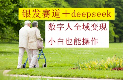 银发赛道+deepseek数字人全域变现，小白也能操作-创富笔记
