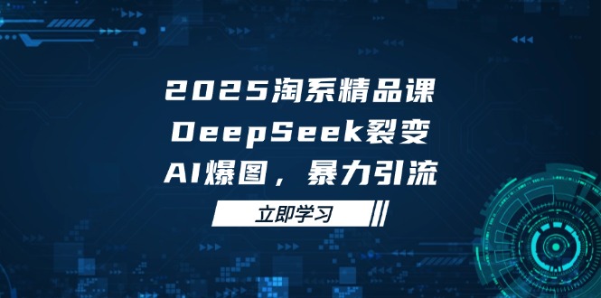 2025 淘系精品课，DeepSeek 裂变，AI 爆图，暴力引流-创富笔记