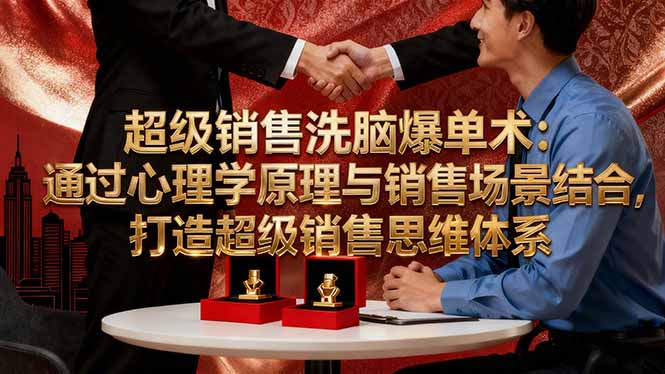 超级销售洗脑爆单术:通过心理学原理与销售场景结合,打造超级销售思维体系-创富笔记