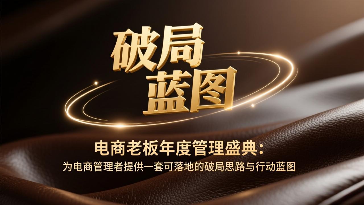 电商老板年度管理盛典：为电商管理者提供一套可落地的破局思路与行动蓝图-创富笔记