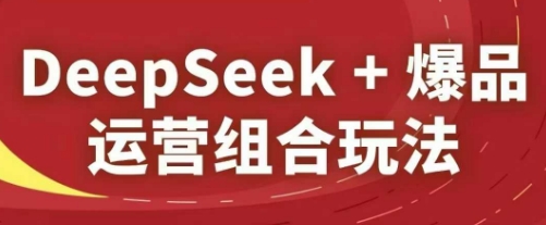 DeepSeek+爆品运营组合玩法，2025淘系精品课-创富笔记