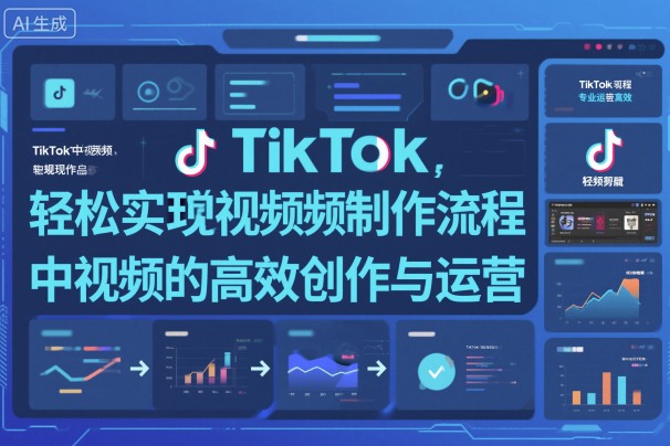 TikTok中视频制做流程，轻松实现Tk中视频的高效创作与运营-创富笔记