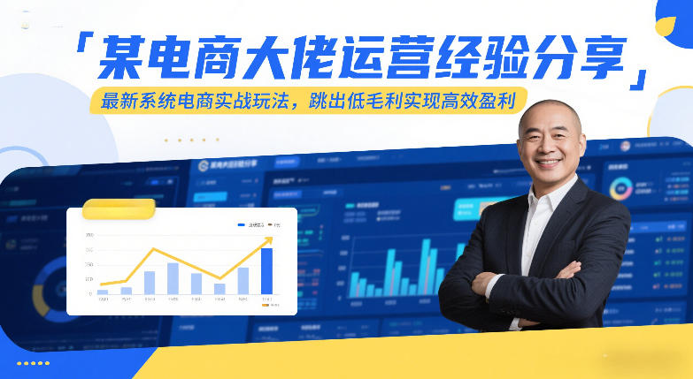 某电商大佬运营经验分享,最新系统电商实战玩法,跳出低毛利实现高效盈利(更新)-创富笔记