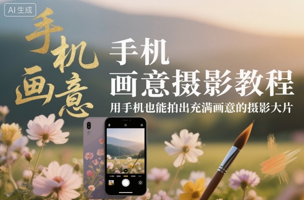 手机画意摄影教程,用手机也能拍出充满画意的摄影大片-创富笔记