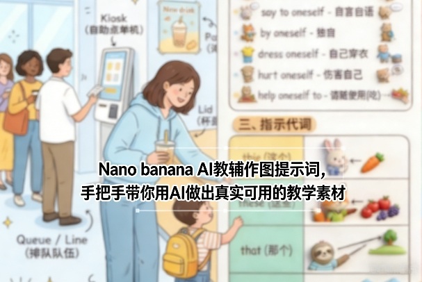 Nano banana AI教辅作图提示词，手把手带你用AI做出真实可用的教学素材-创富笔记