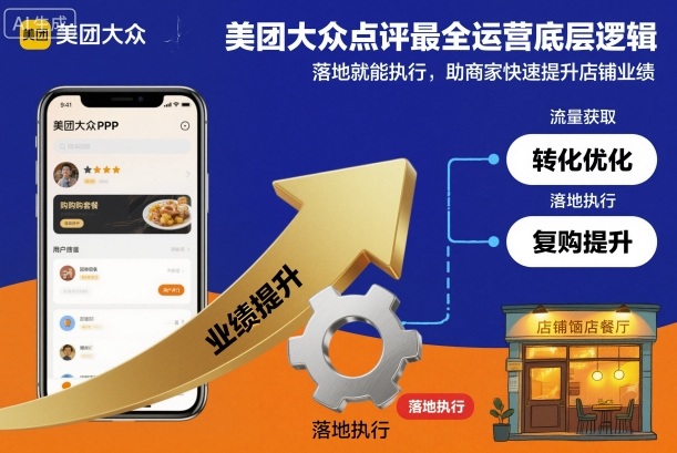 美团大众点评最全运营底层逻辑，落地就能执行，助商家快速提升店铺业绩-创富笔记