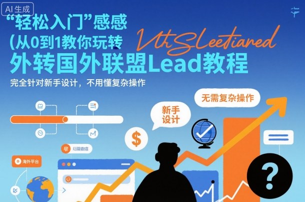 国外联盟賺美刀项目，从0到1教你玩转国外联盟Lead教程，纯新手可操作性100%-创富笔记