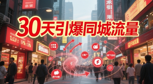 30天引爆同城流量：团购篇 认知篇 流量篇 来客篇 达人篇 老板人设IP篇 投流篇-创富笔记