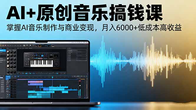AI+原创音乐搞钱课:掌握AI音乐制作与商业变现,月入6000+低成本高收益-创富笔记