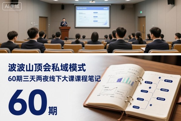 波波山顶会私域模式60期三天两夜线下大课课程笔记(文档)-创富笔记